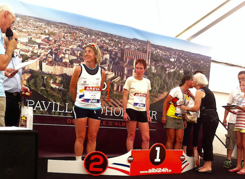 Podium Nathalie Derault 24h Albi